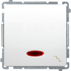 BASIC/M biały Łącznik schodowy pojedynczy podświetlany