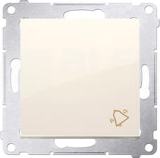 SIMON54 10AX kremowy Przycisk dzwonek