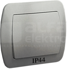 AKORD IP44 aluminium Łącznik jednobiegunowy