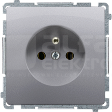BASIC/M 2P+Z inox Gniazdo