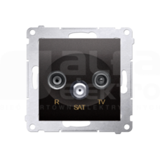 SIMON54 antracyt Gniazdo RTV-SAT