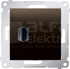 SIMON54 brąz mat Gniazdo HDMI