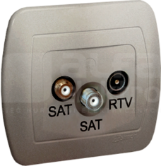 AKORD satyna Gniazdo SAT-SAT-RTV