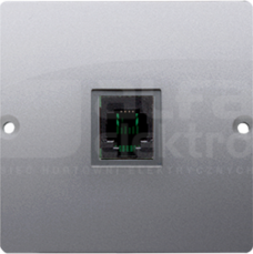 BASIC/M 1xRJ11 inox Gniazdo telefoniczne