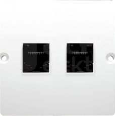 BASIC/M 2xRJ45 kat5e biały Gniazdo komputerowe