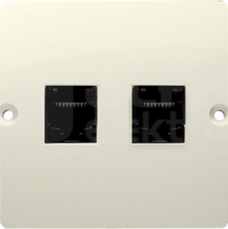 BASIC/M 2xRJ11 beżowy Gniazdo telefoniczne