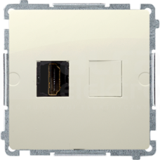 BASIC/M beżowy Gniazdo HDMI