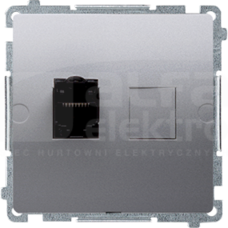BASIC/M 1xRJ45 kat6 inox Gniazdo komputerowe