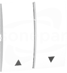 CLASSIC biały Klawisz żaluzjowy