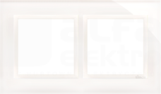SIMON54 biała perła Ramka podwójna
