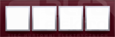 SIMON54 kusząca śliwka Ramka poczwórna