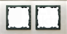 SIMON82N szkło srebro/grafit Ramka podwójna
