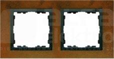 SIMON82N stal oksyd./grafit Ramka podwójna