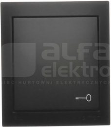 AQUACLICK piktogram klucz IP44 czarny Przycisk zwierny pojedynczy