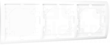 CLASSIC biały Ramka potrójna pozioma