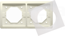 BASIC/M IP44 beżowy Ramka podwójna