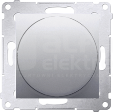 SIMON54 srebrny mat Sygnalizator LED światło zielone