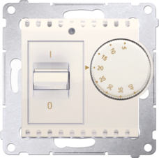 SIMON54 16(2)A kremowy Regulator temperatury z czujnikiem wewn
