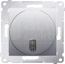 SIMON54 8-12V srebrny mat Dzwonek elektroniczny