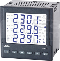 ND10 5A(X/5) 3x230/400 RS485 Miernik parametrów sieci ate