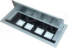 BOX BLATOWY 8M srebrny metalik Puszka blatowa 22,5(45)x45