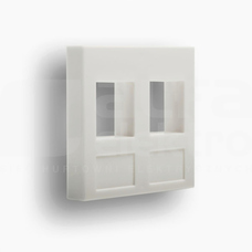 FU/FA-644-8MP biały Adapter 2xRJ45 45x45mm