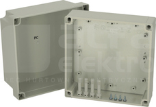 PC175/125HG 180x180x125 IP67 Obudowa pokrywa szara