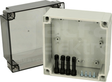 PC125/100HT 130x130x100 IP67 Obudowa pokrywa przezroczysty
