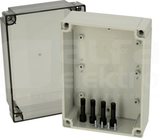 PC150/100HT 180x130x100 IP67 Obudowa pokrywa przezroczysty