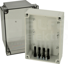 PC150/150HT 180x130x150 IP67 Obudowa pokrywa przezroczysty