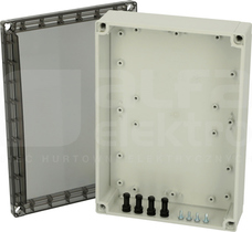 PC200/63HT 255x180x63 IP67 Obudowa pokrywa przezr.