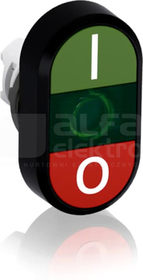 MPD2-11G ZIELONY PRZYCISK PODWÓJNY