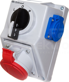 C32-48.1N L-0-P 32/5 16/3 IP44 ZESTAW Z GNIAZDEM