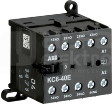 KC6-40E-05 220 ... 240VDC 4NO 0NC zaciski śrubowe Stycznik pomocniczy