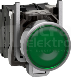 XB4BW33B5 KRYTY GUZIK N/O+N/ ZIELONY PRZYC.PODSW.Z SAMO.POWR.LED