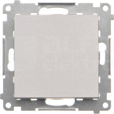 SIMON55 aluminium mat Przycisk pojendyczy rozwierny