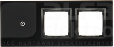 SIMON 54 Touch IP20 zastygła lawa Panel dotykowy trzymodułowy