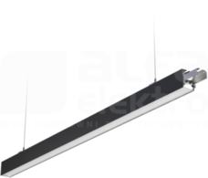 VOLICA 2.0 LED System 1500 ED 5650lm/840 PLX czarn Oprawa LED