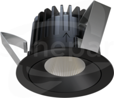 INTO R 100 LED p/t ED DALI 1200lm/830 55st. czarny Downlight LED do wbudowania