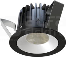 INTO R100 LED ED 1350lm/840 55D czarny/srebrny Downlight do wbudowania
