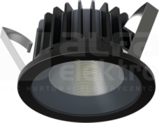INTO R160 LED p/t 160 ED 2800lm/840 63D czarny Downlight do wbudowania