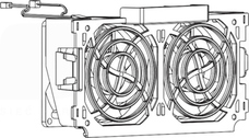 VX5VPS3001 DC24V D80x38MM Zestaw wentylatorowy