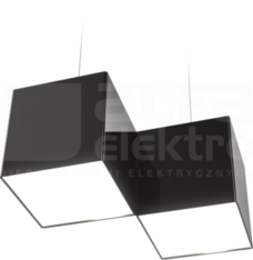 NOISE DIAGON LED zw ED 9W/840 700lm czarny połysk Oprawa dekoracyjna LED