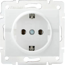 LOGI 02-1220-102 biały Gniazdo 1x Schuko