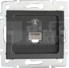 LOGI 02-1370-041 grafit Gniazdo telefon.1x RJ11
