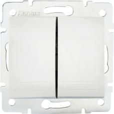 DOMO 01-1010-202 biały Łącznik świecznikowy dwugrupowy