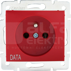 DOMO 01-1252-134 czerwony Gniazdo 1x francuskie DATA
