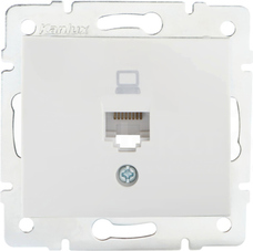 DOMO 01-1390-002 biały Gniazdo komp.1x RJ45 kat5e Jack