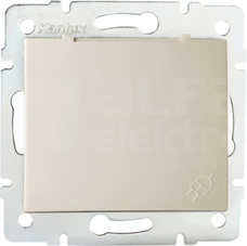 DOMO 01-1560-103 kremowy Gniazdo francuskie IP44