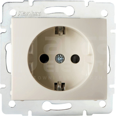 DOMO 01-1240-103 kremowy Gniazdo 1x Schuko ochr.styk.